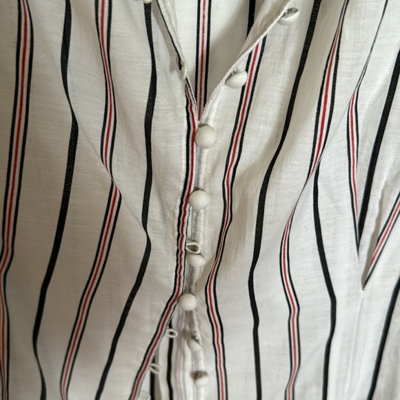 Joie Striped Blouse Size L - Picture 3 of 5